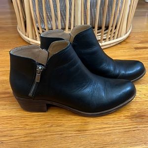Lucky Brand black booties in size 8